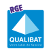Logo RGE Qualibat, SARL Ruleau-Texier, plombier chauffagiste à Dompierre-sur-Yon