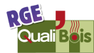 Logo RGE Qualibois, SARL Ruleau-Texier, plombier chauffagiste à Dompierre-sur-Yon